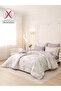 4-Pcs Printed Duvet Cover Set Queen Size 200x230cm, Brushed Microfiber Fabric (Without Filler) - 2