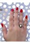 Natural Stone Natural Stone Inlaid Antique Adjustable Women's Ring Euy77Sf - 3