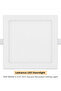 LED Downlight 15W 6500K 6 Inch Slim Square Recessed Ceiling Light