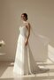 Wedding Engagement Evening Dress Outdoor Shoot Draped Chiffon Wedding Dress - 2