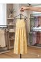Girl's Floral Patterned Backless Lilac Cotton Viscose Dress - 6