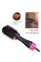 Hot Air Brush, Hair Dryer Brush, Black and Pink, 3 Heat Settings, Volumizing Styling Tool, Rotating Bristles - 5