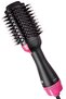 Hot Air Brush, Hair Dryer Brush, Black and Pink, 3 Heat Settings, Volumizing Styling Tool, Rotating Bristles - 2