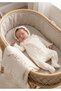 Floral Embroidered Lace-Detail 3-Piece Hospital Set 100% Cotton Newborn - 2