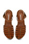 Women's Tan Buckle Leather Bodrum Sandals 26Sfd333218 - 4