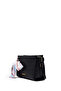 Women's Black Long Strap Printed Crossbody Bag 26Sbd230626 - 5
