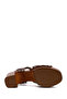 Women's Brown Ankle Buckle Platform High Thick Heeled Suede Leather Sandals 26Sfd152810 - 6
