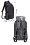 حقيبة ظهر رمادية للجنسين من D-Pack 25SBD30196F - 2