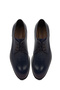 Men's Navy Blue Lace-Up Leather Casual Shoes 26Sfd6019Ft - 4