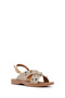 Women's Beige Stone Straw Sandals 25Sfe4648M7 - 6