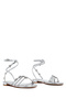 Women's Silver Ankle Buckle Stone Sandals 25Sfe481132 - 3