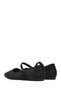 Women's Black Stone Genuine Leather Ballerinas, Summer Shoes 25Sfd1800Ts - 5