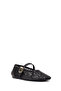 Women's Black Buckle Jelly Ballerinas 26Sfe4751Pv - 7