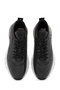 Men's Black Lace-Up Thick Soled Genuine Leather Sneaker, Winter Sports Shoes 25Wfd642318 - 7