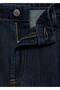 Mid-Waist Pleated Denim Bermuda Shorts - 7