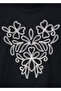 Flower Embroidered Cotton T-Shirt - 7