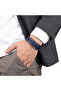 Blue Black Multi Leather Bracelet Zamak Lock 31683B2D7Z - 2