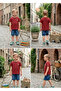 Boy's T-Shirt with Colorful Letter Print