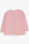 Baby Girl Long Sleeve T-Shirt with Laced Bow, 6 Months-2 Years, Powder - 2