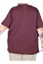 Plus Size Men's T-Shirt Crew Neck Basic 20031 Plum - 4