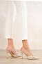 Women's Wille Thin Heeled Shoes - Tan-Patent Leather - 3