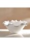 Rana Ceramic Handmade Petal Decor Bowl 36x36x16cm - White - 4