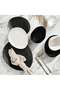 Pebbly Stoneware Soup Bowl 19x15.5x5.3cm -black - 3