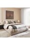 Terra King Bed 180x200 Cm - Beige & Light Brown