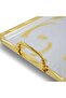 Akiro 2-piece Rectangular Serving Tray -chrome & Gold - 2