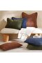 Fs.habitat Textured Velvet Cushion Cover With Piping 40x65cm-navy - 2