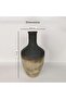 Caspian Terracotta Vase 22.5x22.5x43cm -black & Brown - 6