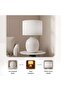 Horace E27 Ceramic Table Lamp 45x71cm - White - 5