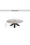 Eskola New Coffee Table Marble - White Black ~ White - 6