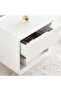 Menora 1 Drawer Night Stand Melamine - White - 3