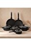 Mateo 10-piece Cookware Set -black