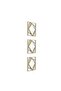 Callisto Set of 3 Decorative Square Plastic mirror 25x2x25cm- Champagne Gold - 3