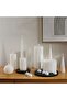 Majestic Led Real Wax Pillar Candle With Rustic Surface Dia7.5x17.5cm - White - 4
