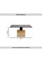 Alvera Coffee Table Travertine - Black & Beige - 8