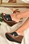 Black Cross-Strapped Women's Slippers K674041009 - 2