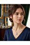 316L Silver Color Chain Square Model Zircon Stone Steel Necklace - 2