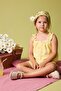 Gingham Poplin Strappy Shorts Yellow Overalls Baby Girl H9620A526Hs - 2