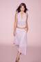 Fitted Polka Dot Halter Neck Tulle Pink Blouse H5916Ax26Sm - 2