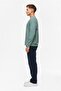 Khaki Regular Plain Crew Neck Sweatshirt - 5