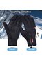 Motorcycle and Cycling Gloves Neoprene Cloth Palm Anti-Slip Silicone Zipper Motor Gloves - 2