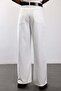White Belted Tensel Trousers 37-0030 - 4