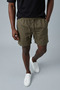 Men's Raw Linen Relaxed Fit Elastic Waist Linen Shorts K4003Kş - 2