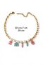 Pearl, Smile Steel Anklet 22+7cm Acr3137 - 2