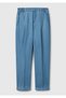 Women's Light Blue 100% Cotton Elastic Waist Shamre Trousers - 2