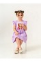 Girl's Short Sleeve Lycra Combed Cotton Printed Dress - 4