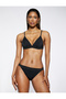 Triangle Bikini Top Bralette Covered with Embroidery Detail - 3